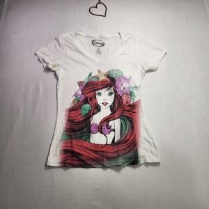 💥Disney White Ariel Short Sleeve Tee Size S